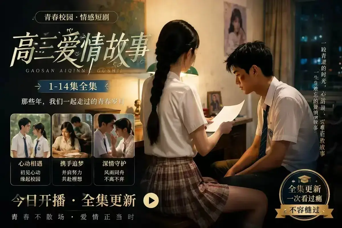 《B中爱情故事》AI校园短剧高清完整版 - 百度网盘在线秒存 - 4KHDR画质无删减全集