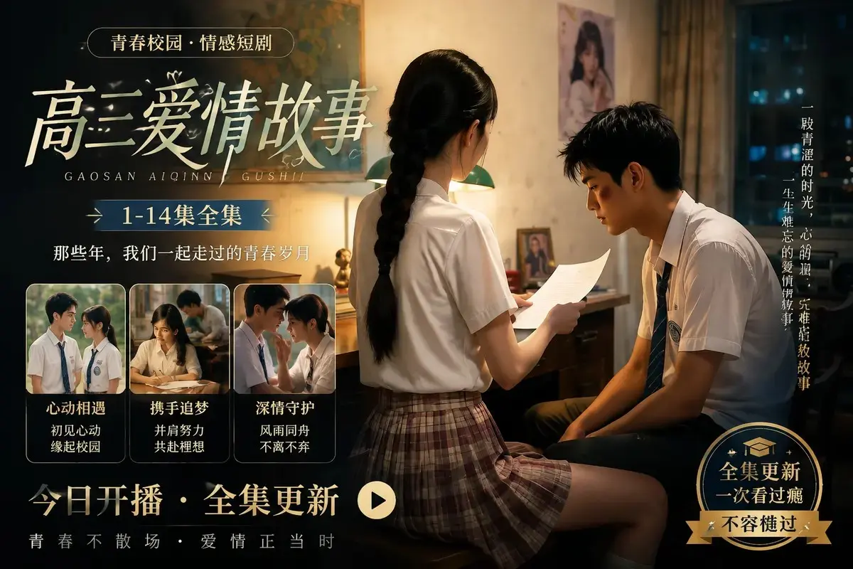 黄果魔改AI短剧系列-《b中高三爱情故事》高清未删减全集在线观看-《高三爱情故事if篇》蓝光修复中字版-百度阿里云盘资源直链